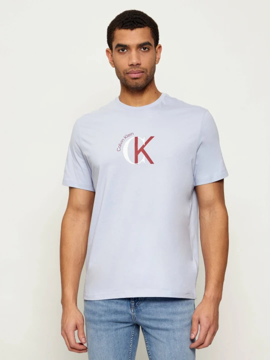 Zdjęcie produktu Calvin Klein Jeans T-shirt 2TONE | Regular Fit błękitny