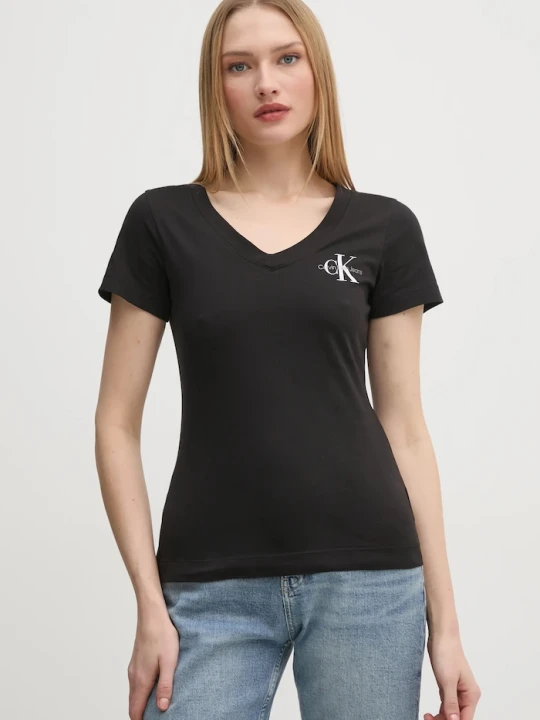 Zdjęcie produktu Calvin Klein Jeans t-shirt bawełniany 2-pack czarny