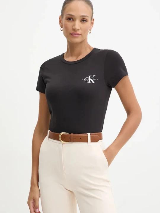 Zdjęcie produktu Calvin Klein Jeans t-shirt bawełniany 2-pack czarny
