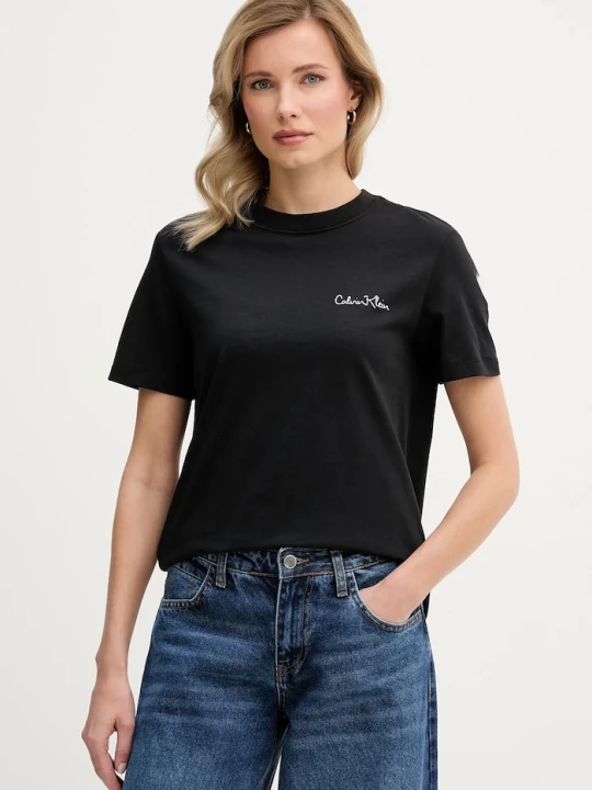Zdjęcie produktu Calvin Klein Jeans t-shirt bawełniany czarny