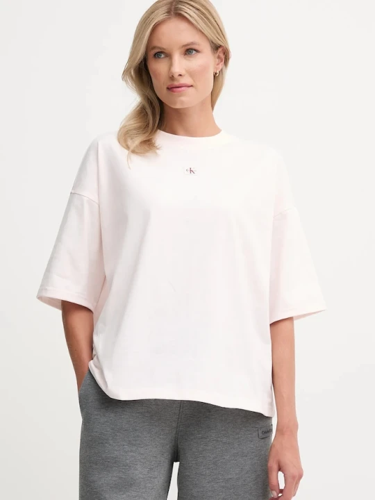 Zdjęcie produktu Calvin Klein Jeans t-shirt bawełniany różowy