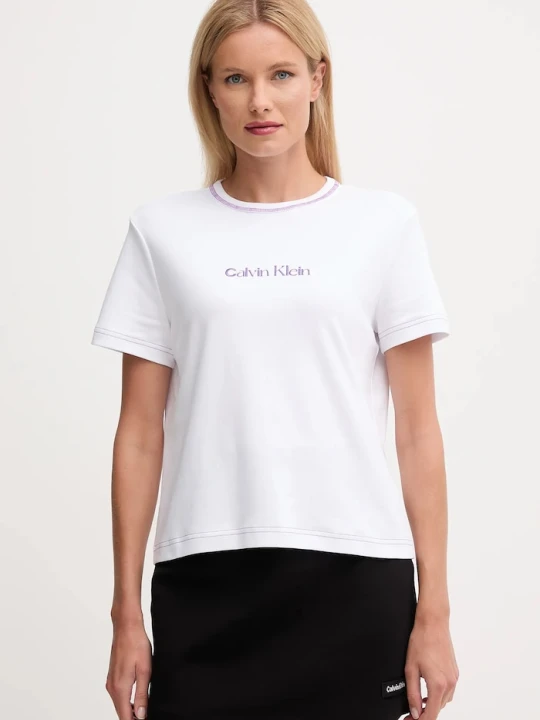 Zdjęcie produktu Calvin Klein Jeans t-shirt bawełniany biały