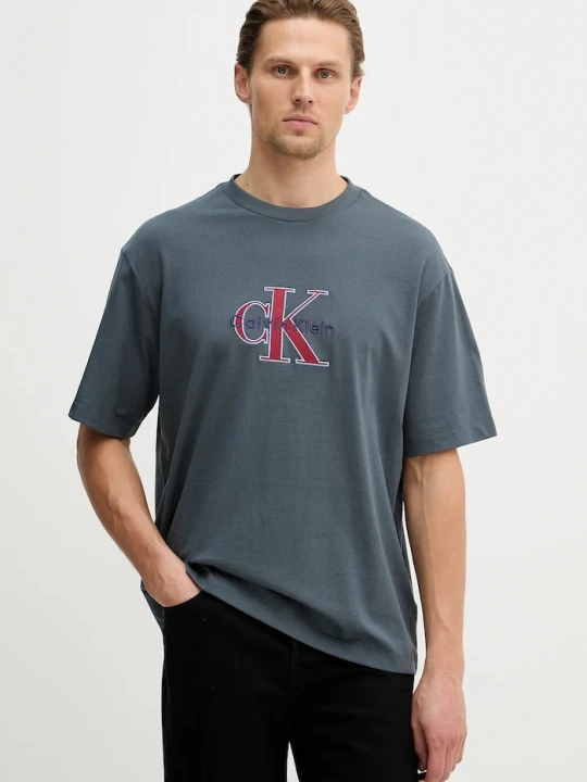 Zdjęcie produktu Calvin Klein Jeans t-shirt bawełniany szary