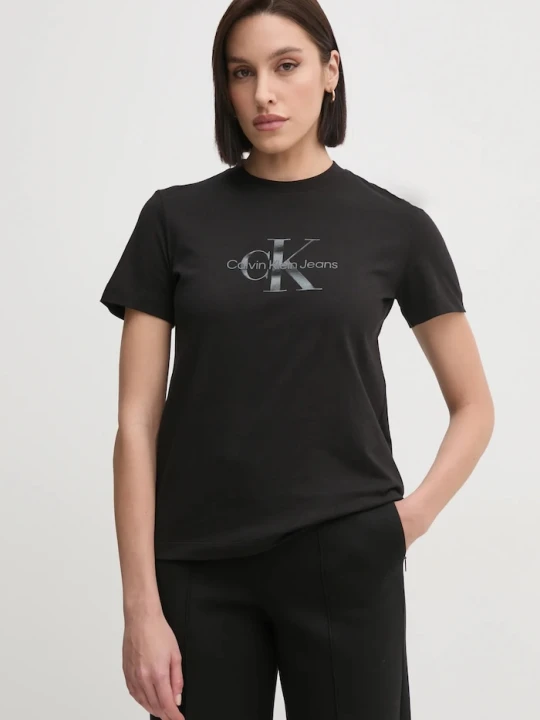 Zdjęcie produktu Calvin Klein Jeans t-shirt bawełniany czarny