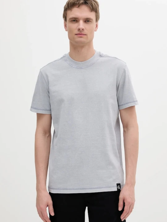Zdjęcie produktu Calvin Klein Jeans t-shirt bawełniany niebieski