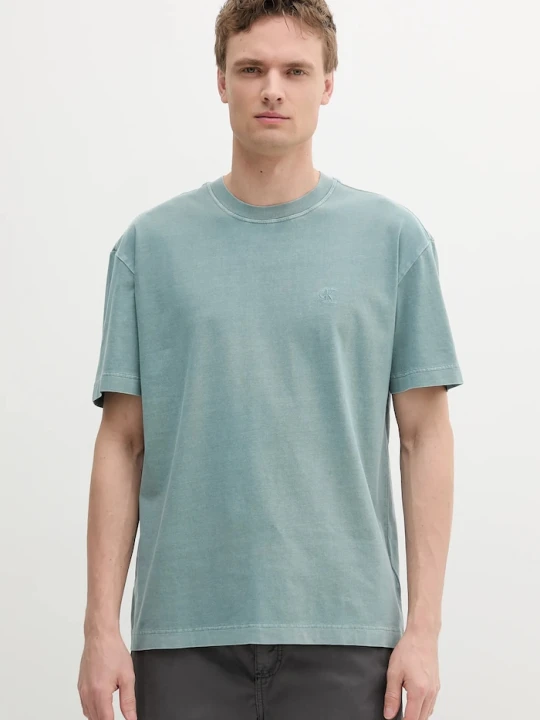 Zdjęcie produktu Calvin Klein Jeans t-shirt bawełniany zielony