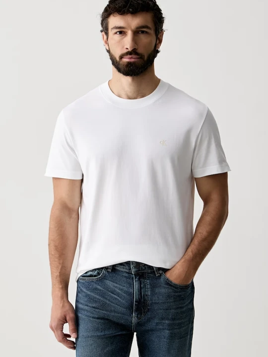 Zdjęcie produktu Calvin Klein Jeans t-shirt bawełniany biały