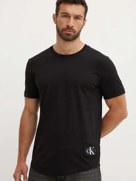 Zdjęcie produktu Calvin Klein Jeans t-shirt bawełniany czarny