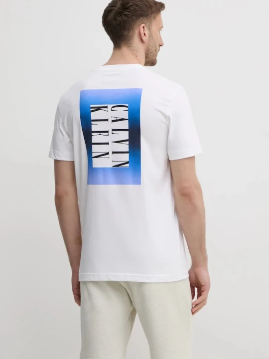 Zdjęcie produktu Calvin Klein Jeans t-shirt bawełniany biały