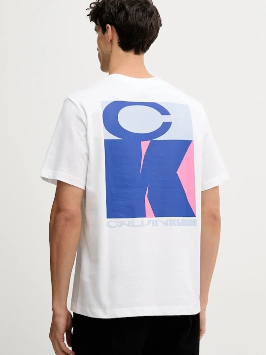 Zdjęcie produktu Calvin Klein Jeans t-shirt bawełniany biały