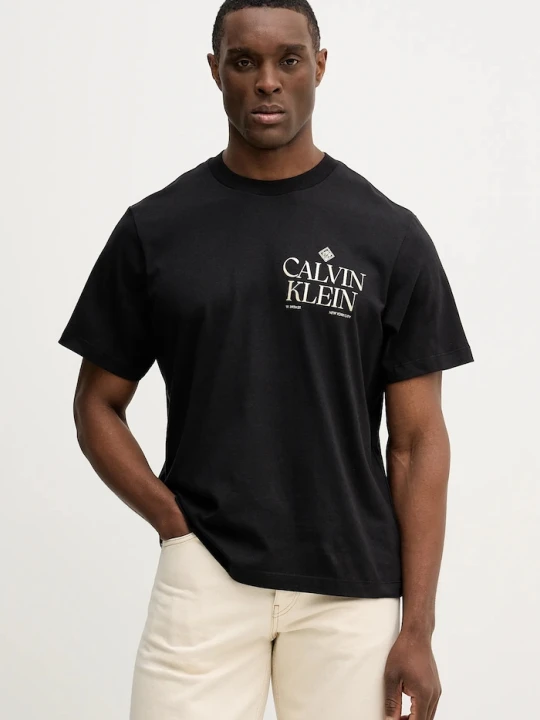 Zdjęcie produktu Calvin Klein Jeans t-shirt bawełniany czarny