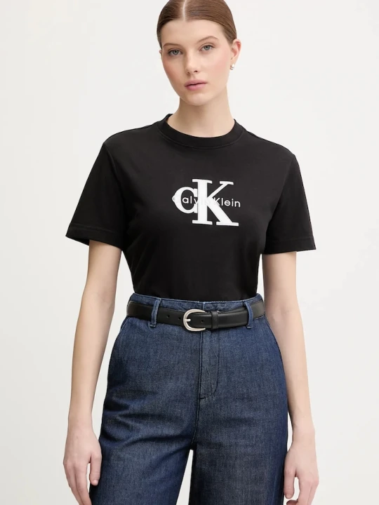 Zdjęcie produktu Calvin Klein Jeans t-shirt bawełniany czarny