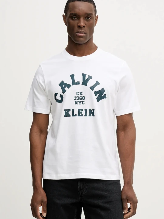 Zdjęcie produktu Calvin Klein Jeans t-shirt bawełniany biały