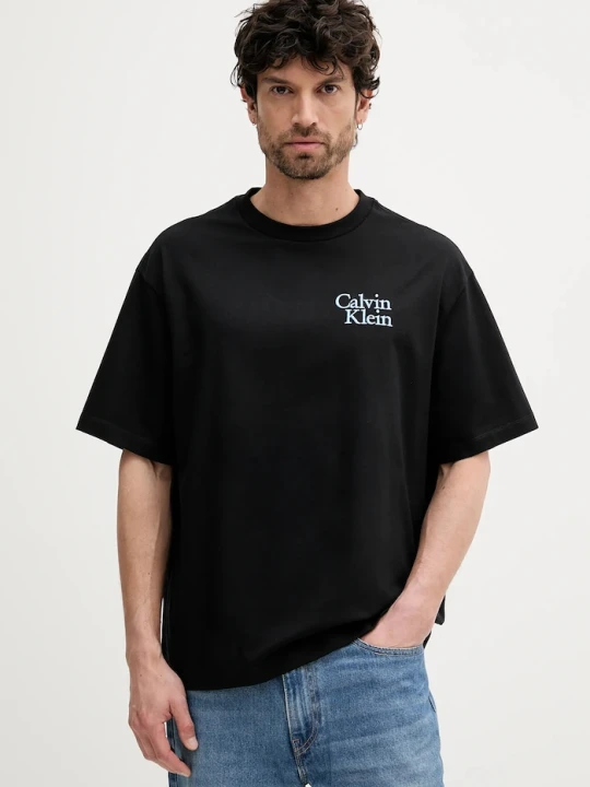 Zdjęcie produktu Calvin Klein Jeans t-shirt bawełniany czarny
