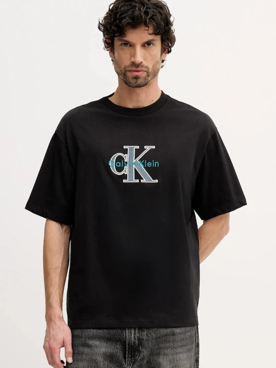 Zdjęcie produktu Calvin Klein Jeans t-shirt bawełniany czarny