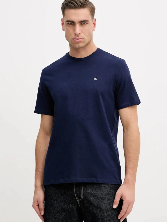 Zdjęcie produktu Calvin Klein Jeans T-shirt męski bawełniany granatowy
