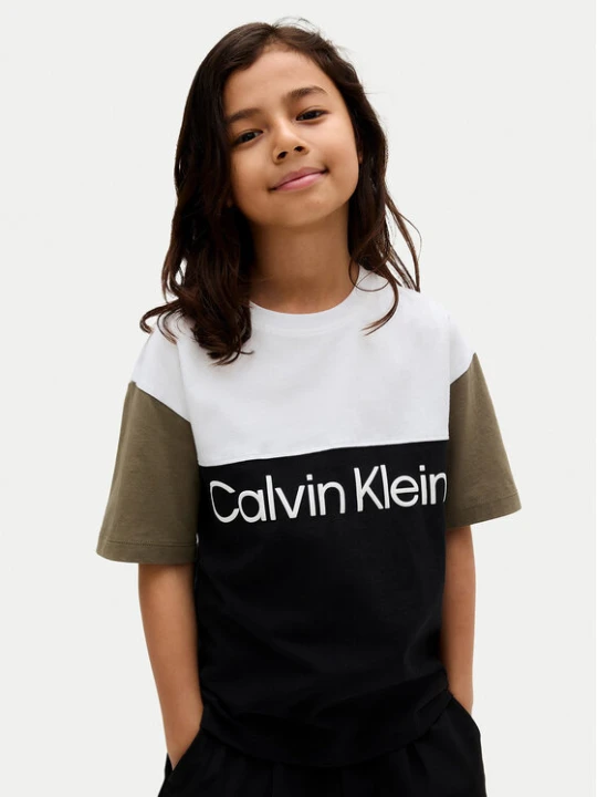 Zdjęcie produktu Calvin Klein Jeans T-Shirt Blocking IB0IB02528 D Czarny Relaxed Fit