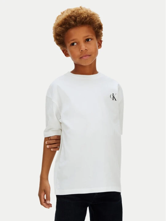 Zdjęcie produktu Calvin Klein Jeans T-Shirt Bridge LVCKSJA05B Biały Regular Fit