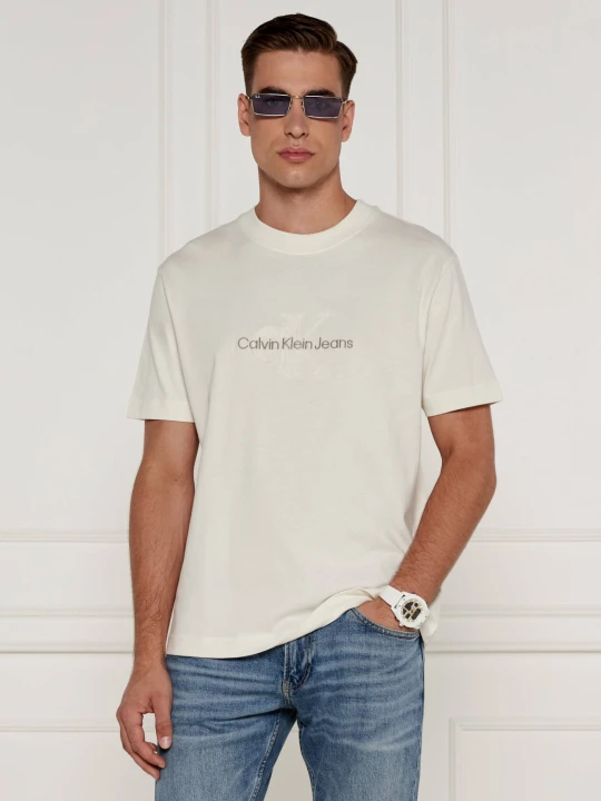 Zdjęcie produktu Calvin Klein Jeans T-shirt Chenille | Regular Fit ecru