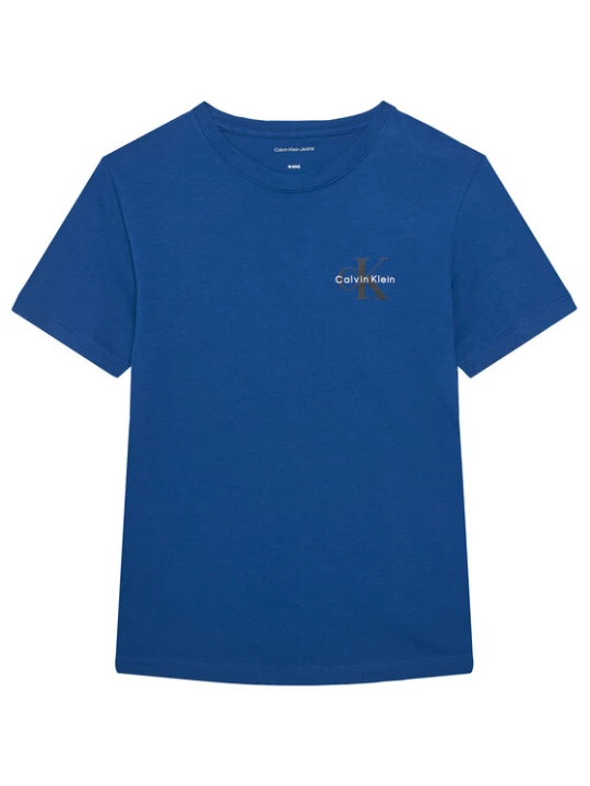 Zdjęcie produktu Calvin Klein Jeans T-Shirt Chest Monologo IU0IU00719 Niebieski Regular Fit