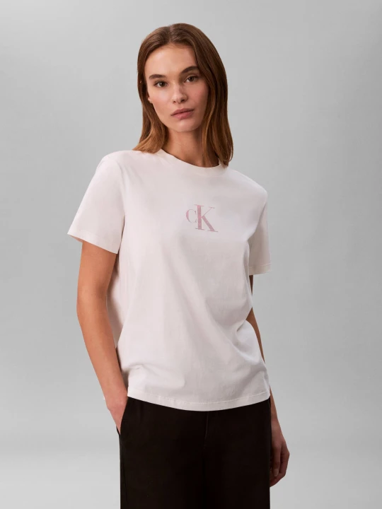 Zdjęcie produktu Calvin Klein Jeans T-shirt | Classic fit ecru