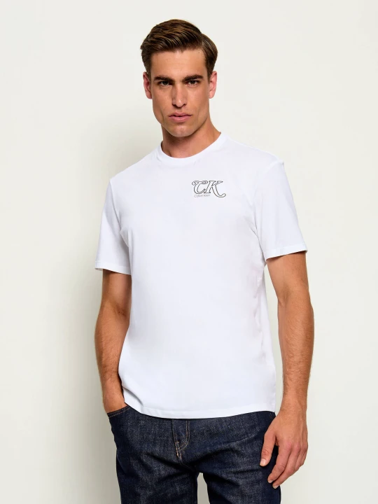Zdjęcie produktu Calvin Klein Jeans T-shirt | Classic fit biały