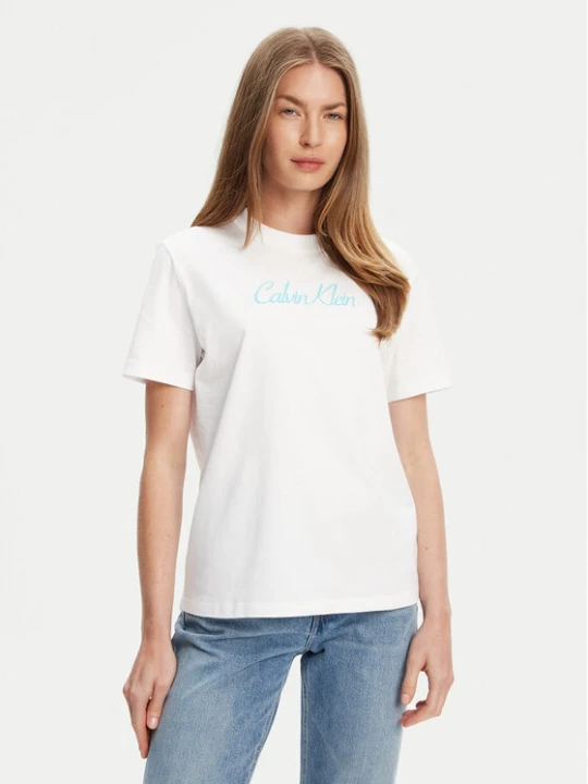 Zdjęcie produktu Calvin Klein Jeans T-Shirt Classic Logo LV047C854G Biały Regular Fit