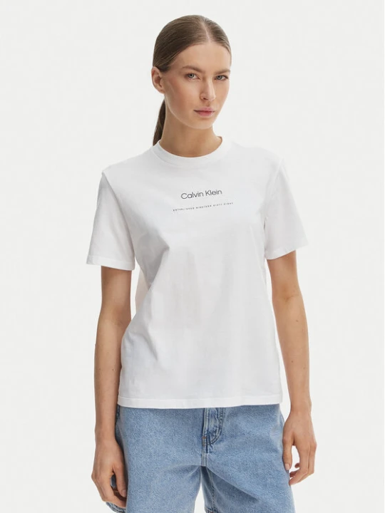 Zdjęcie produktu Calvin Klein Jeans T-Shirt Classic LV047C811G Biały Regular Fit