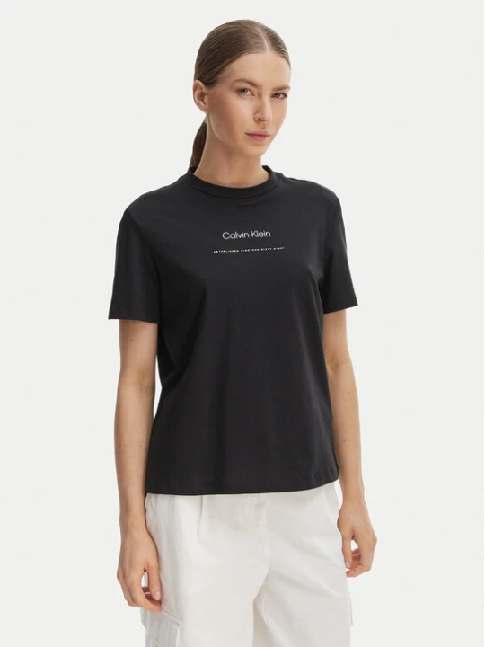 Zdjęcie produktu Calvin Klein Jeans T-Shirt Classic LV047C811G Czarny Regular Fit