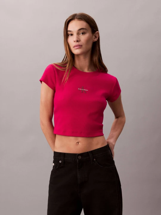 Zdjęcie produktu Calvin Klein Jeans T-shirt | Cropped Fit różowy