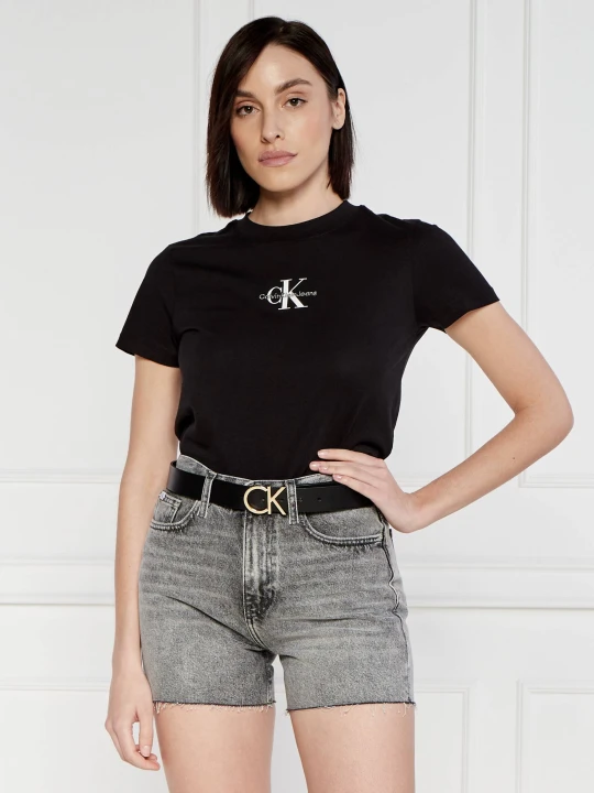 Zdjęcie produktu Calvin Klein Jeans T-shirt | Cropped Fit czarny