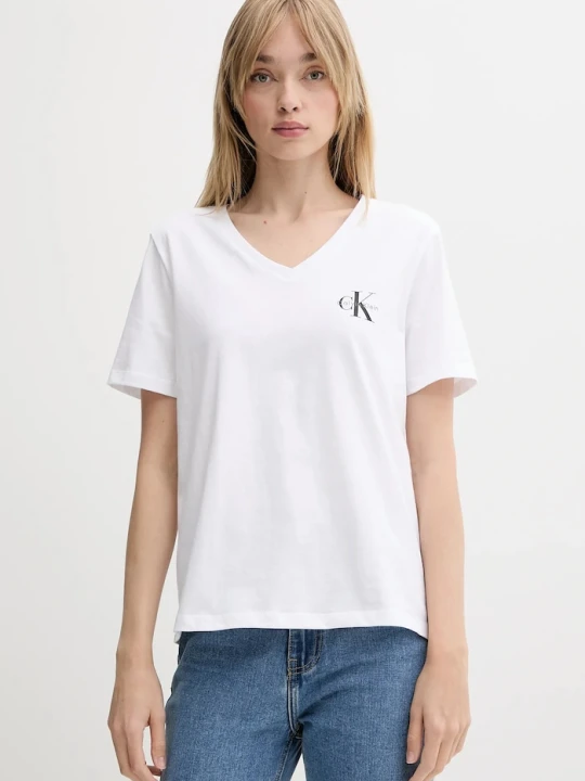 Zdjęcie produktu Calvin Klein Jeans T-shirt damski bawełniany 2-pack czarny