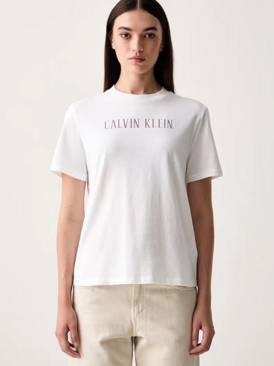 Zdjęcie produktu Calvin Klein Jeans T-shirt damski bawełniany biały
