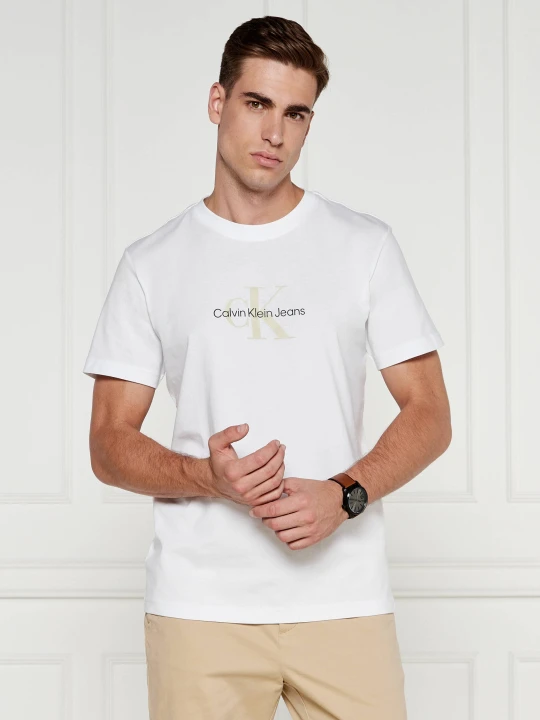 Zdjęcie produktu Calvin Klein Jeans T-shirt Distressed | Regular Fit biały