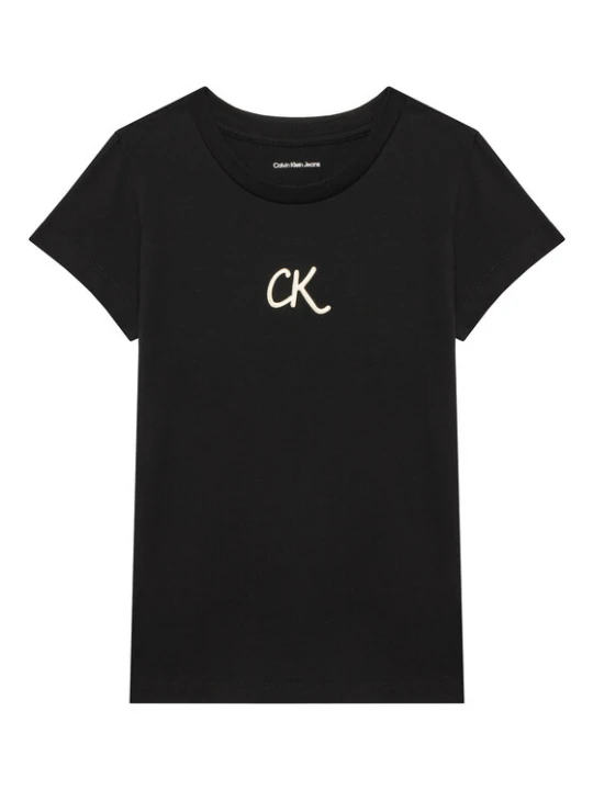 Zdjęcie produktu Calvin Klein Jeans T-Shirt Glitter IG0IG02972 D Czarny Slim Fit