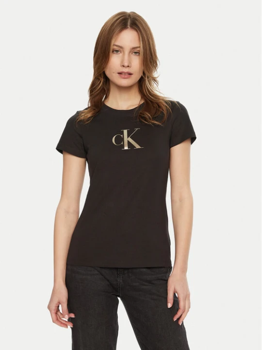 Zdjęcie produktu Calvin Klein Jeans T-Shirt Gradient J20J224982 Czarny Slim Fit