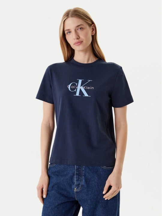 Zdjęcie produktu Calvin Klein Jeans T-Shirt Hero Classic LV047B865G Granatowy Regular Fit