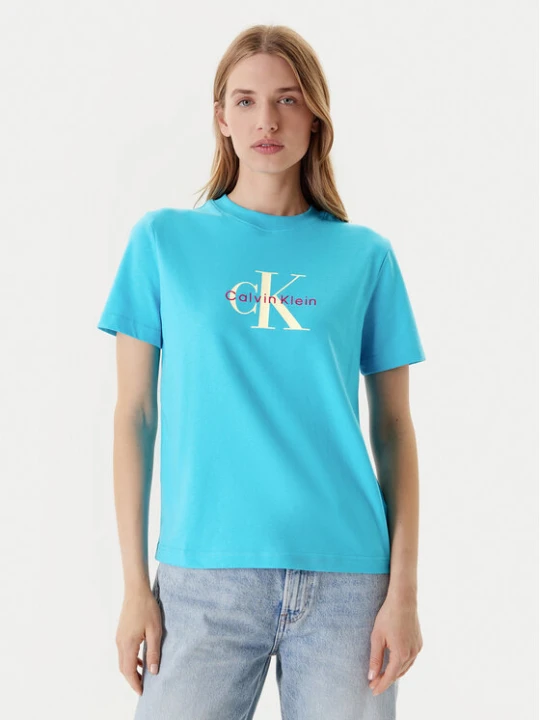 Zdjęcie produktu Calvin Klein Jeans T-Shirt Hero Classic LV047B865G Niebieski Regular Fit
