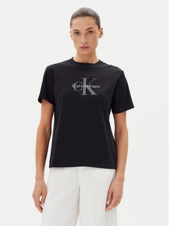 Zdjęcie produktu Calvin Klein Jeans T-Shirt Hero LV047B865G Czarny Regular Fit