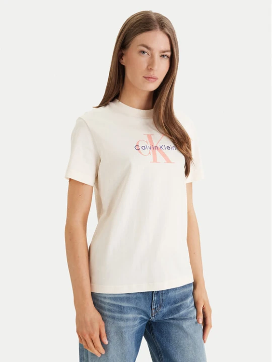 Zdjęcie produktu Calvin Klein Jeans T-Shirt Hero LV047B865G Żółty Classic Fit