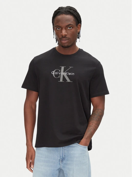 Zdjęcie produktu Calvin Klein Jeans T-Shirt Hero Monologo LV04RB862G Czarny Regular Fit