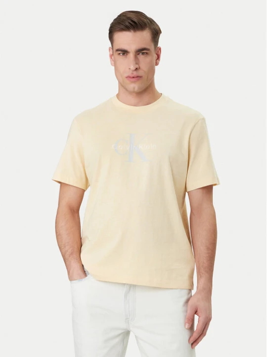 Zdjęcie produktu Calvin Klein Jeans T-Shirt Hero Monologo LV04RB862G Żółty Regular Fit