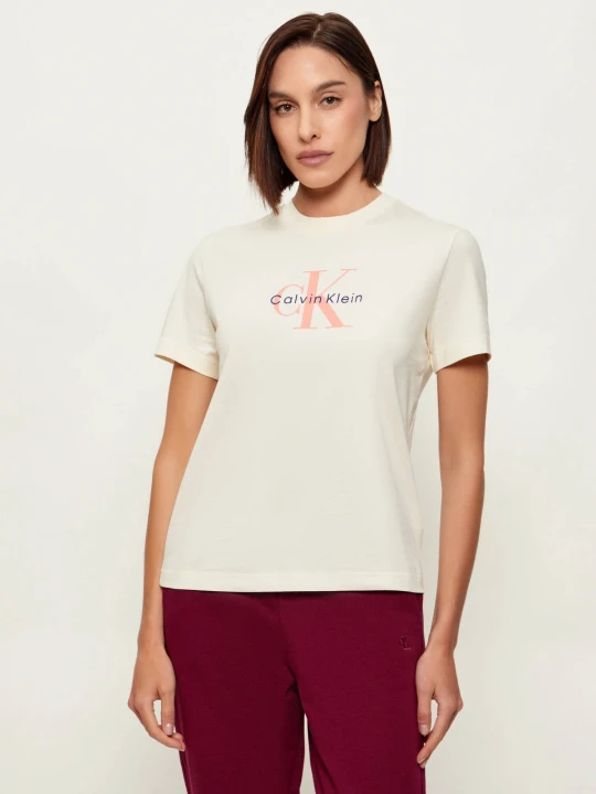 Zdjęcie produktu Calvin Klein Jeans T-shirt HERO | Regular Fit kremowy