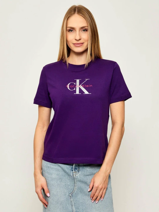 Zdjęcie produktu Calvin Klein Jeans T-shirt HERO | Regular Fit fioletowy