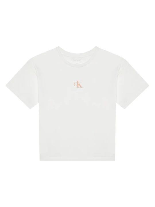 Zdjęcie produktu Calvin Klein Jeans T-Shirt IG0IG02136 Biały Boxy Fit
