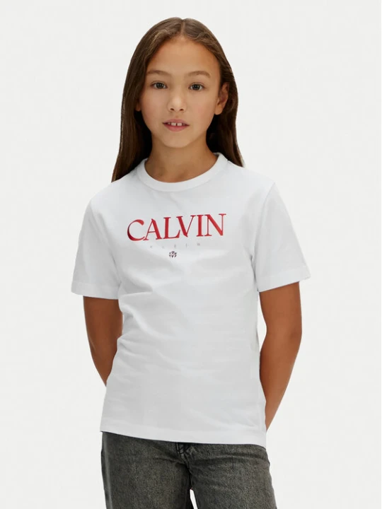 Zdjęcie produktu Calvin Klein Jeans T-Shirt IG0IG03060 Biały Regular Fit