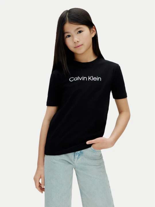 Zdjęcie produktu Calvin Klein Jeans T-Shirt Inst Logo LV1CKSJA29 Czarny Regular Fit