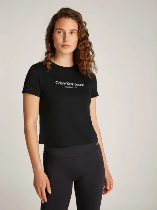 Zdjęcie produktu Calvin Klein Jeans T-shirt Institutional | Regular Fit czarny