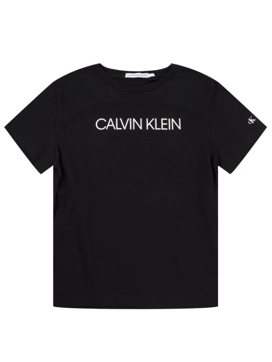 Zdjęcie produktu Calvin Klein Jeans T-Shirt Institutional SS IB0IB00347 Biały Regular Fit Czarny