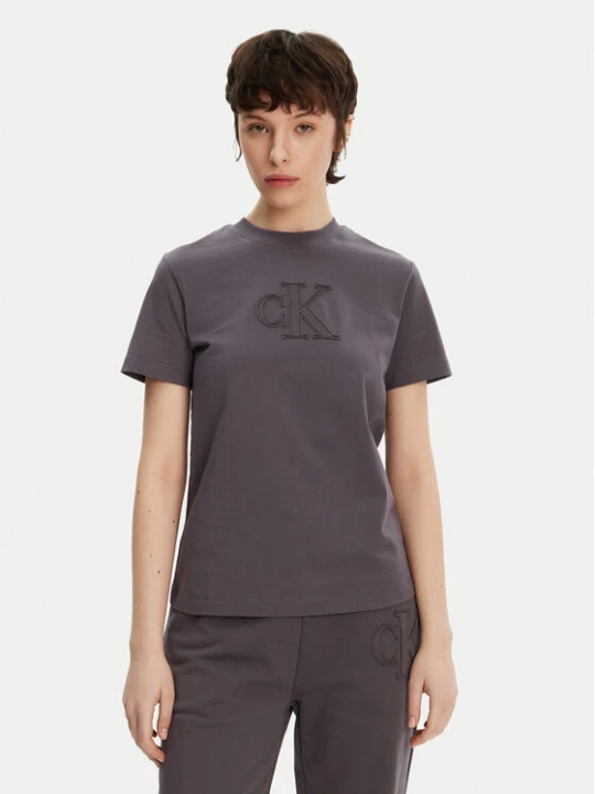 Zdjęcie produktu Calvin Klein Jeans T-Shirt J20J225256 Szary Regular Fit